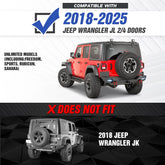 Steel Rear Bumper for 2018-2025 Jeep Wrangler JL JLU